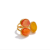 Golden Orange Radiance Ring