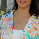 Teal Amazonite Aura Necklace