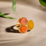 Golden Orange Radiance Ring