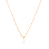 Carnelian & Pearl Necklace