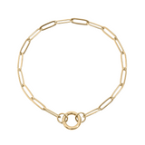Paperclip Charm Keeper Bracelet
