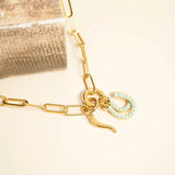 Turquoise Horse Shore Charm