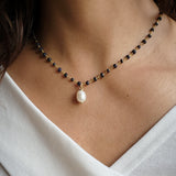 Sapphire & Pearl Necklace