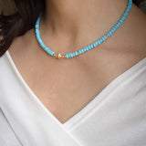 Turquoise Gold Necklace