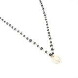 Sapphire & Pearl Necklace