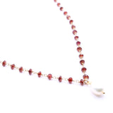 Garnet & Pearl Necklace