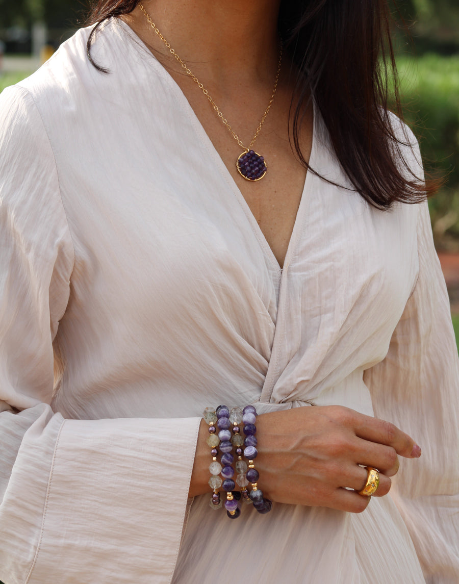 Amethyst Pendant Necklace