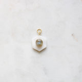 Mother of Pearl & Labradorite Center Charm