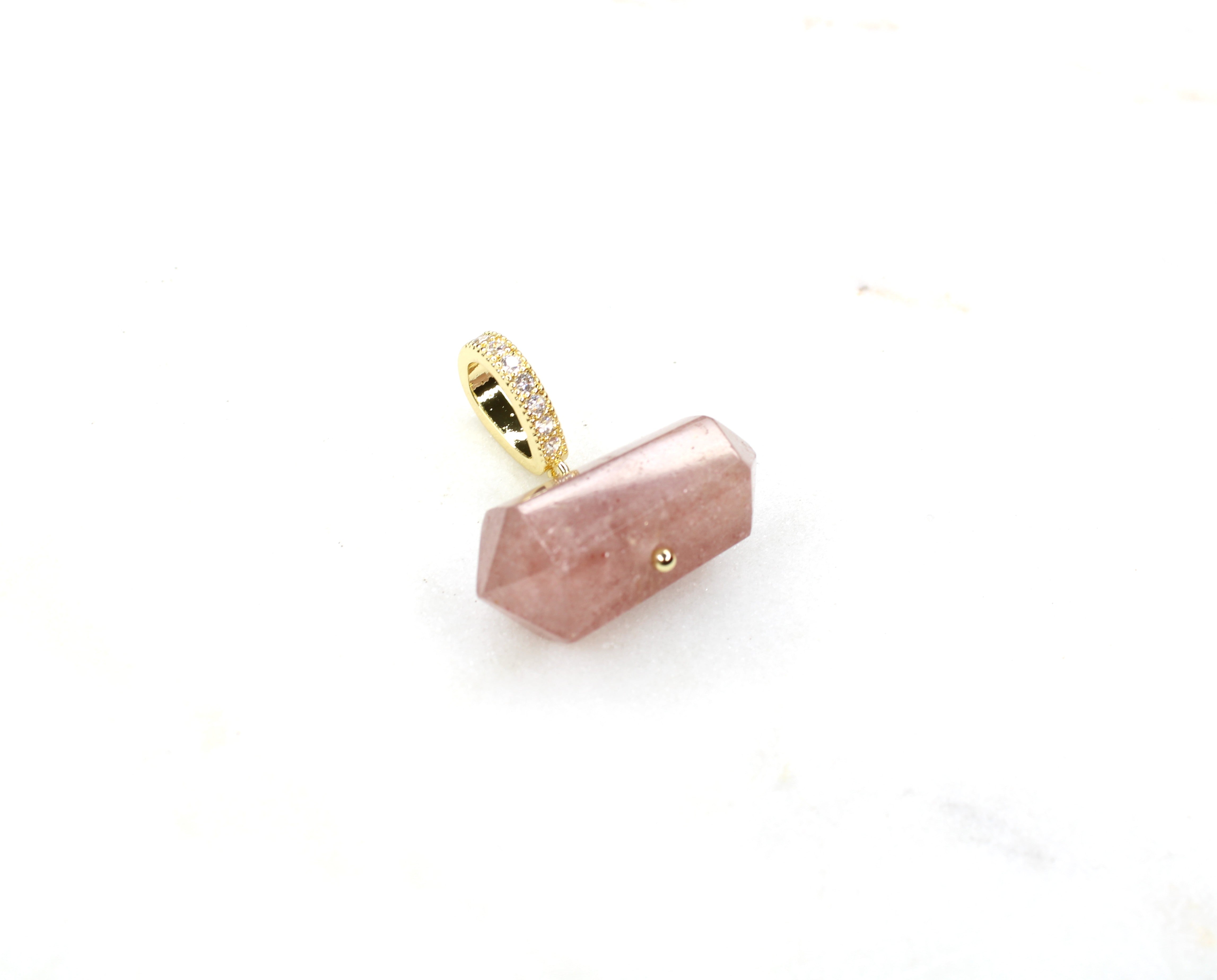 Strawberry Quartz & Sodalite Charms
