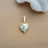 Abalone Heart Charm