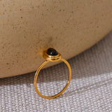 Dainty Tiger Eye Ring