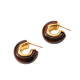 Organic Mini Hoops Earrings