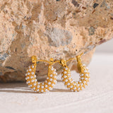 Mini Radiant Pearl Hoops